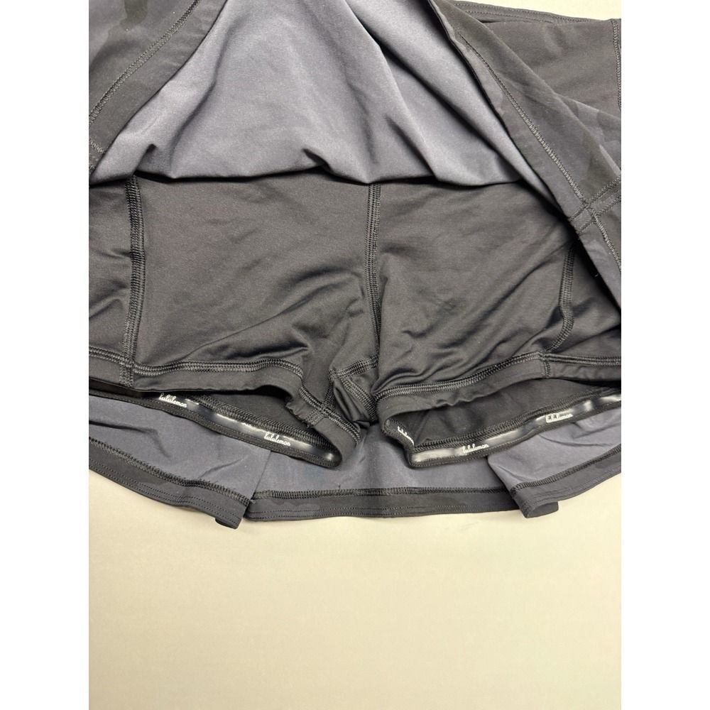 Lululemon Pace Rival Mid-Rise Skirt.Heritage 365 Camo Deep Coal Multi/Black.Sz 4 - Picture 10 of 15